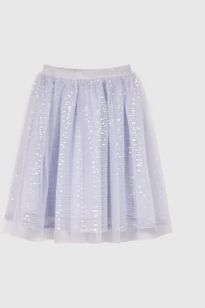 Reiss Jupe mi-longue à sequins Charlotta104110cm