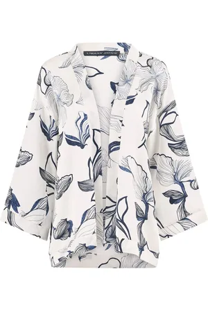 Yumi Kimono à imprimé floral abstrait40