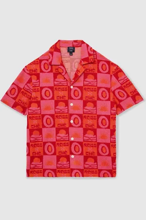 Reiss Saura Ché Sunset Towelling Shirtxlarge