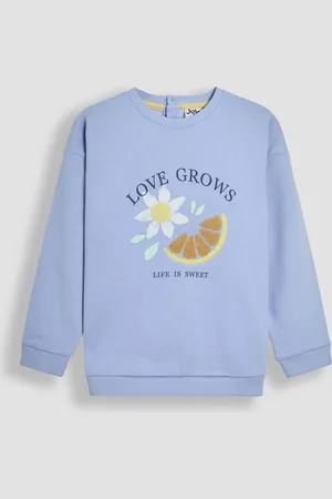 JoJo Maman Bébé Appliqué Crew Neck Sweatshirt122128cm