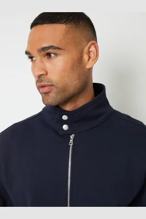 Threadbare Veste Zip Up Popper Col PiqueXL