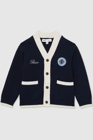 Smiley Reiss World Reiss Logo Cardigan Unisex Fit152158cm
