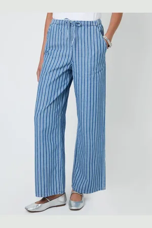 Threadbare Pantalon en jean ample rayé42 petite