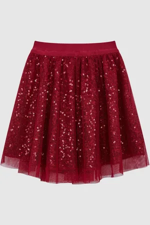 Reiss Isabella Jupe courte en tulle à sequins146152cm