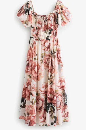 Next Robe mi-longue à manches bouffantes44