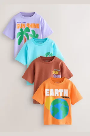 Next T-shirt Manches courtes 4 Pack (3mois-7ans)2 - 3 ans (92 - 98cm)