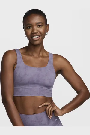 Brassière de sport longue rembourrée à maintien léger Nike Zenvy pour femme