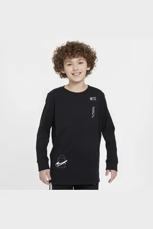 Nike T-shirt à manches longues NBA Brooklyn Nets Courtside Max90 pour ado (garçon)