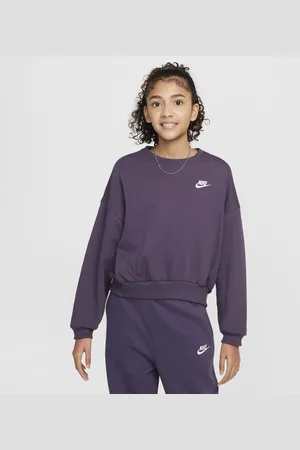 Nike Sweat ample à col ras-du-cou Sportswear Club Fleece pour fille