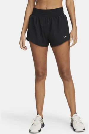 Nike Short doublé à taille mi-basse 8 cm Dri-FIT One pour femme