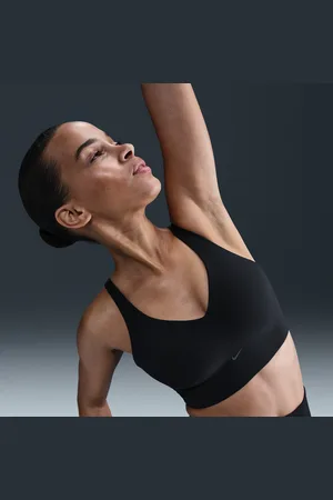 Nike Brassière de sport longue rembourrée Alate à maintien normal pour femme