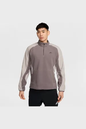 Nike Haut de running en tissu Fleece à 1/4 de zip Trail Polartec® pour homme