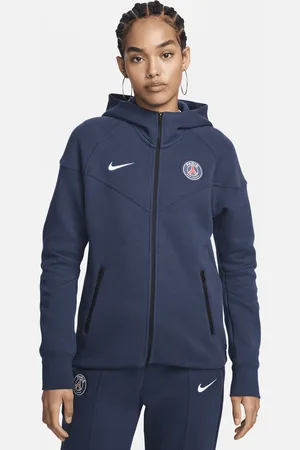 Nike Sweat à capuche et zip Football Paris Saint-Germain Tech Fleece Windrunner pour femme