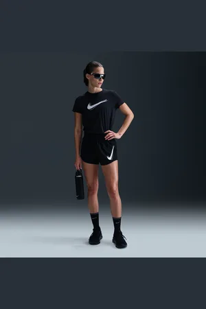 Nike Short de running taille mi-haute avec sous-short intégré Dri-FIT One pour femme