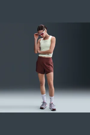 Nike Short de running avec sous-short intégré Dri-FIT Trail pour femme