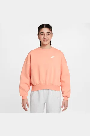 Nike Sweat ample à col ras-du-cou Sportswear Club Fleece pour fille