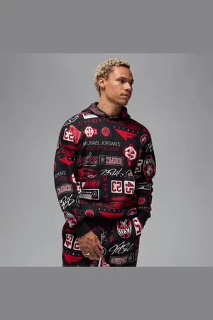 Jordan Sweat à capuche imprimé en tissu Fleece Essentials pour homme