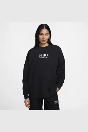 Nike Sweat oversize à col ras-du-cou en tissu Fleece Sportswear pour femme