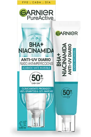 Garnier Pure Active Bha + Fluide Anti-imperfections Niacinamide Spf50+ Sérum hydratant 40 ml unisex