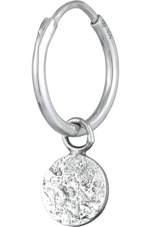 Kuzzoi Hommes créoles plaquettes pendentif organique seule pièce en argent sterling 925 Bijoux homme 1 pieces male