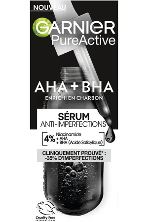 Garnier Sérum Anti-imperfections Niacinamide, AHA, BHA, Enrichi en Charbon Sérum éclat 30 ml unisex