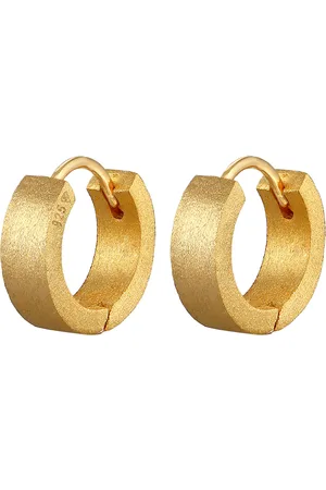 Kuzzoi Créoles brossés masculins en 925/1000 argent massif 1 pieces male