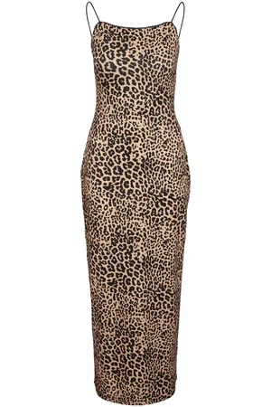 Noisy May Imprimé Léopard Robe Longue