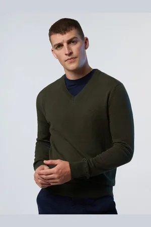 North Sails Pull col en V en coton et laine