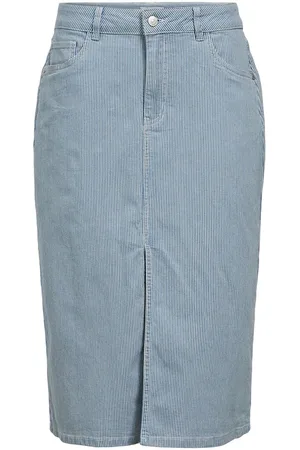 Object En Denim Jupe Mi-longue