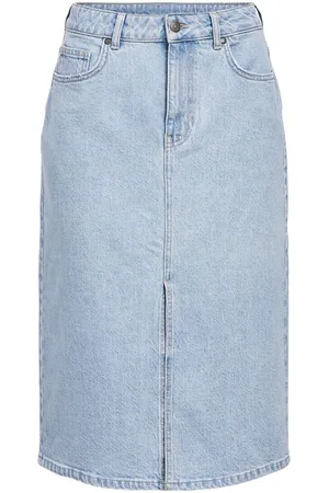 Object En Denim Jupe Mi-longue
