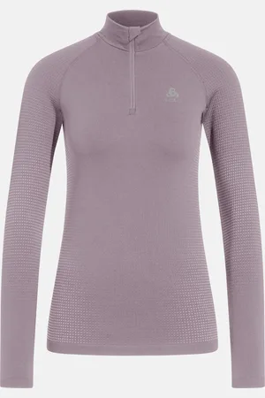 Odlo T-shirt technique à col montant ½ Performance Warm pour femme, M