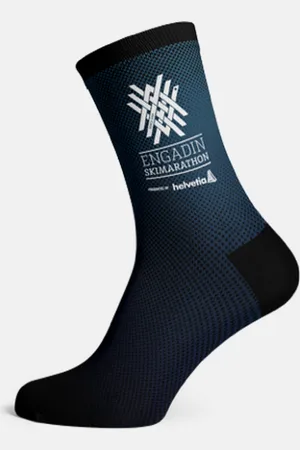 Odlo Chaussettes mi-hautes de ski de fond Engadin Skimarathon, S