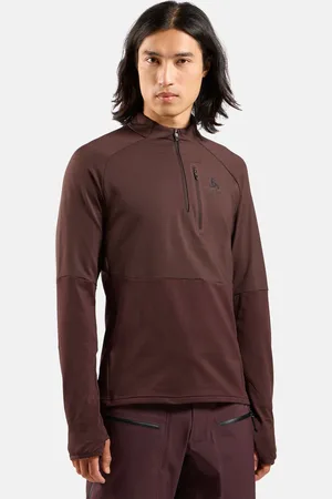 Odlo Pull demi-zippé Descent Ceramiwarm pour homme, M