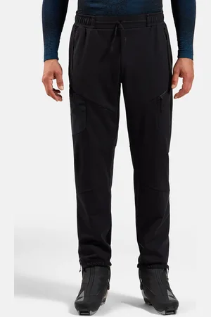 Odlo Pantalon de ski de fond coupe-vent Zeroweight X-Warm pour homme, L