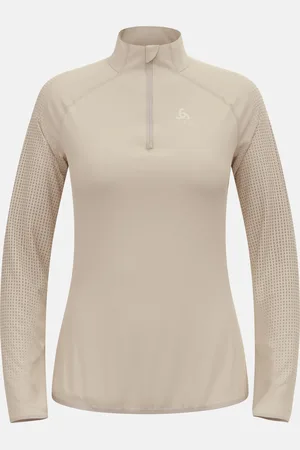 Odlo Pull de running semi-zippé Zeroweight Warm 2.0 pour femme, XL