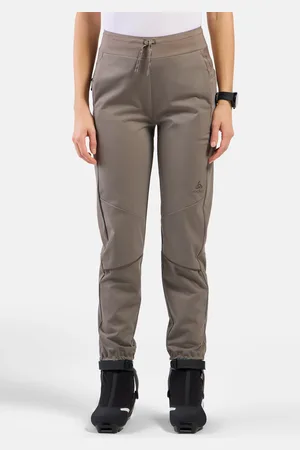 Odlo Pantalon de ski de fond coupe-vent Zeroweight Pro Warm pour femme, M