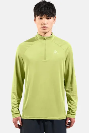 Odlo Veste de running à col zippé Essentials pour homme, S