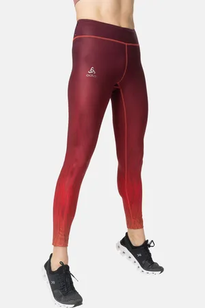 Odlo Collant de running imprimé Zeroweight pour femme, XS