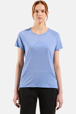 Odlo T-shirt imprimé Ride 365 Performance Wool 130 pour femme, XS