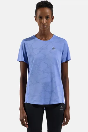 Odlo T-shirt de running technique Zeroweight Engineered Chill-Tec pour femme, XL