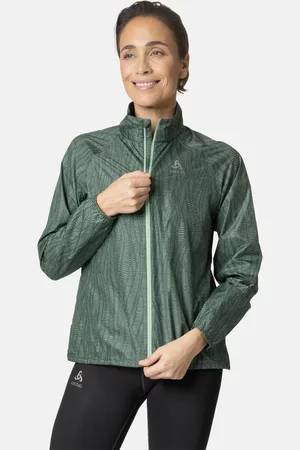 Odlo Veste de running imprimée Zeroweight pour femme, XS