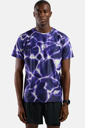 Odlo T-shirt de running imprimé Zeroweight Chill-Tec pour homme, XL