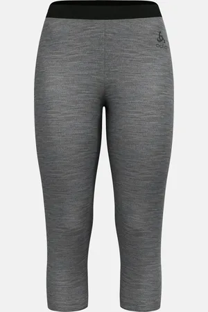 Odlo Collant 3/4 technique en laine mérinos 200 Natural pour femme, S