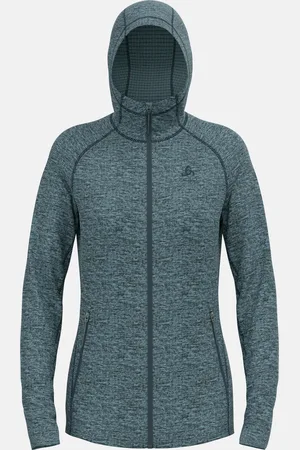 Odlo Veste à capuche à zip intégral Tencia pour femme, XL