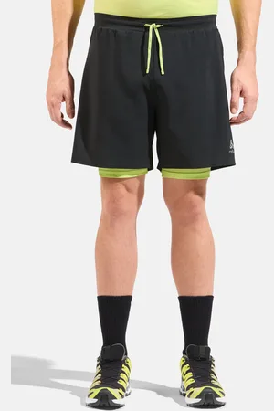 Odlo Short 2-in-1 de trail running de 15 cm à l’entrejambe X-Alp pour homme, S