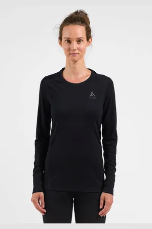 Odlo Ensemble de haut et collant techniques en laine mérinos 200 Natural pour enfant pour femme, S