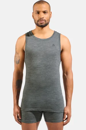 Odlo Débardeur technique à col V en laine mérinos 160 Natural pour homme, S