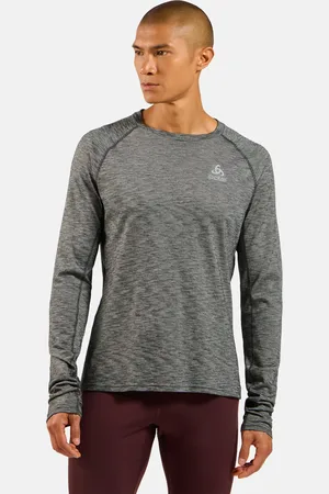 Odlo T-shirt à manches longues de trail running X-Alp Performance Wool 115 pour homme, M