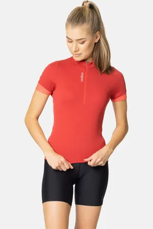 Odlo Maillot semi-zippé Essentials pour femme, XS