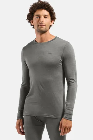 Odlo Ensemble de sous-vêtements techniques Natural 100% Merino Warm pour enfant pour homme, XL